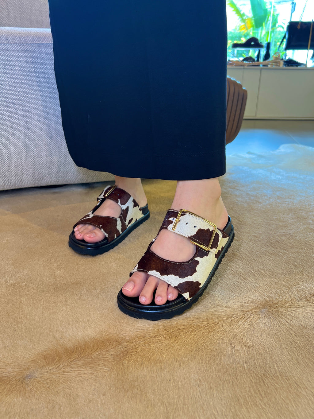 Papete couro animal print Cecconello