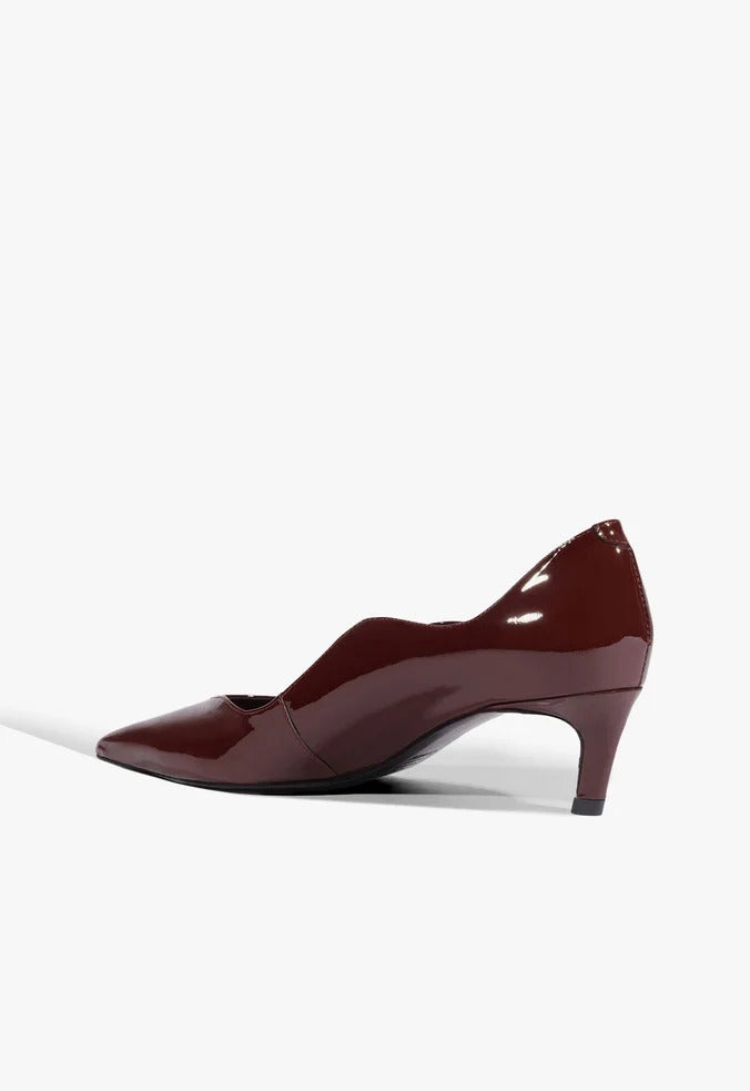Scarpin Ophelia Couro Vinho SCHUTZ
