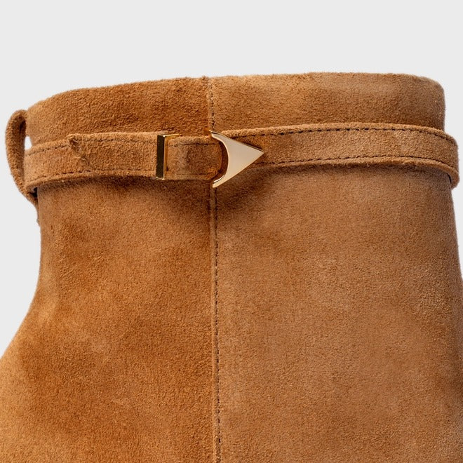 BOTA CANO CURTO SUEDE SALTO ALTO CARRANO 5193955