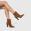 BOTA CANO CURTO SUEDE SALTO ALTO CARRANO 5193955