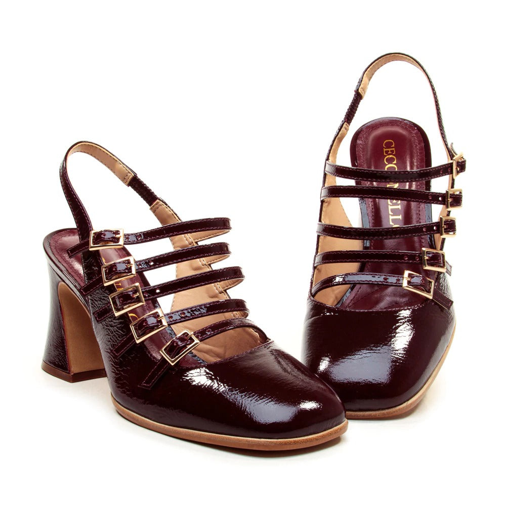 SALTO MEDIO SLINGBACK BORDÔ CECCONELLO 2883001-0002-35
