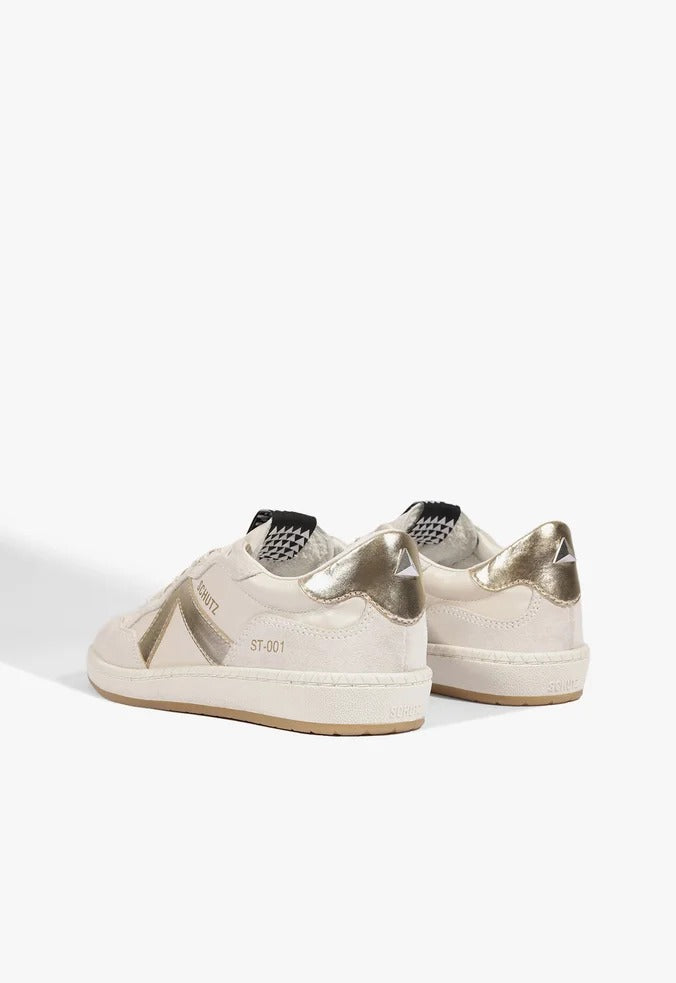 TENIS ST001 COURO OFF E DOURADO SCHUTZ S2185300010149U34